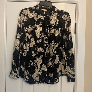 Like new printed Rebecca Taylor printed silk blouse.